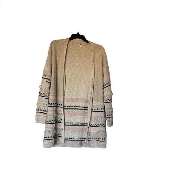 STYLE & CO cardigan, size XS, embroidered design on sleeves and bottom - Picture 1 of 9